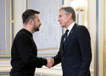 Russia’s military claims to have shot down 10 U.S.-supplied missiles over Crimea as Blinken visits Ukraine