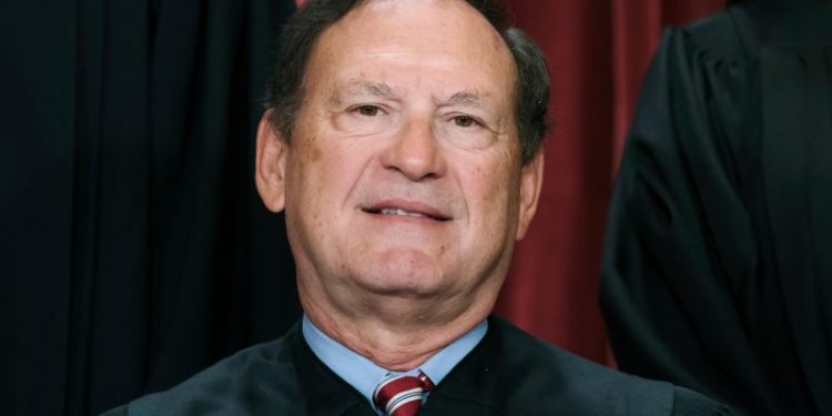 Upside-down flag flew at Justice Alito’s house after neighbor dispute