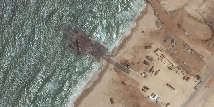 Gaza pier suspension another blow to troubled U.S. aid mission