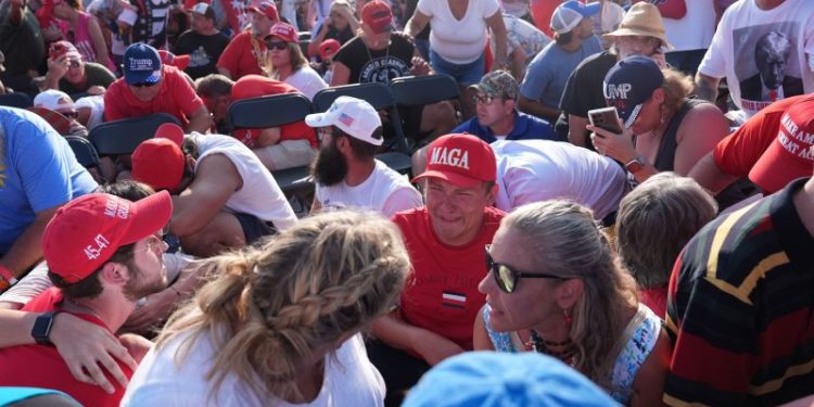 Pops, screams and then blood: On the scene at the Trump rally shooting