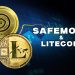SafeMoon and Litecoin. Litecoin drops below $70.00 again