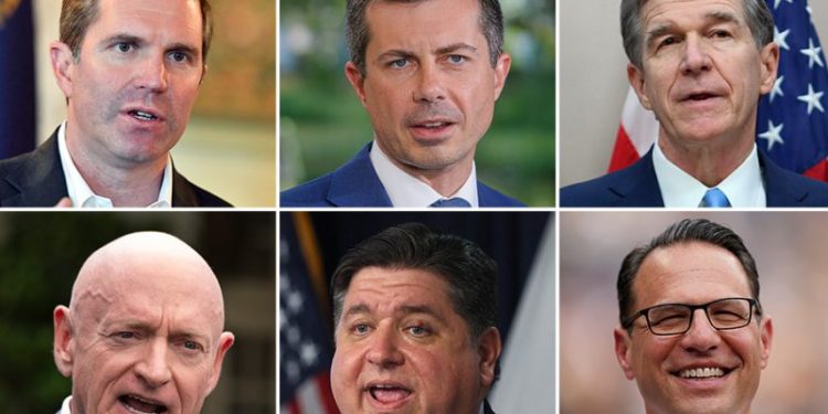 Vice-presidential wannabes parade for the cameras, and Harris campaign