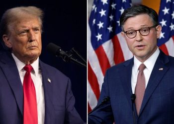 ‘Doesn’t matter’ which Democrat faces Trump in November, Mike Johnson says