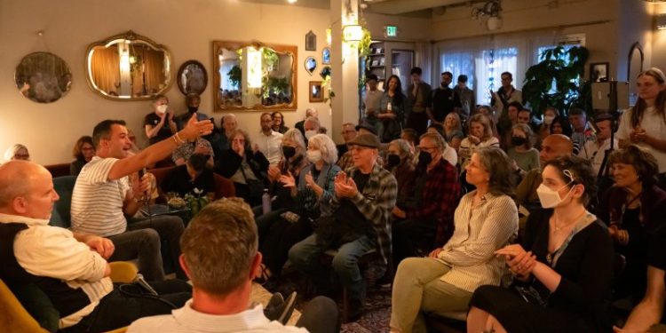 At Manny’s cafe, group therapy for newly hopeful Democrats