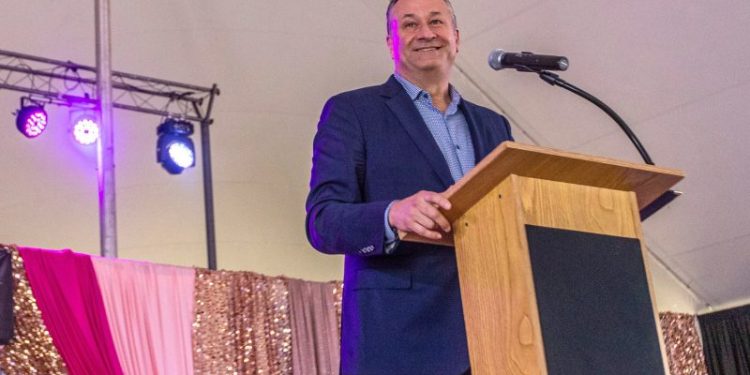 Second gentleman Doug Emhoff hits the campaign trail