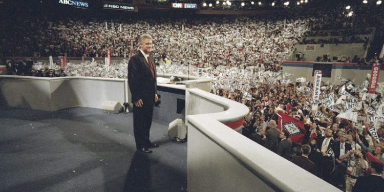 Bill Clinton is a lion in winter addressing his 12th Democratic convention