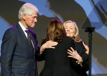 Hillary Clinton returns to DNC convention as reminder of ‘unfinished business’