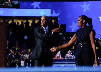 Obamas electrify Democrats at Chicago convention