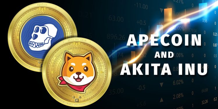 ApeCoin and Akita Inu: Akita has pulled to a yearly low