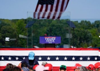 Trump zeroes in on national security at first outdoor rally since assassination attempt: ‘World is on fire’