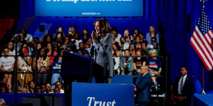 Harris voices support for eliminating filibuster to secure abortion rights