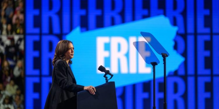 Harris slams Trump as ‘unhinged’ as they trade attacks in Pennsylvania