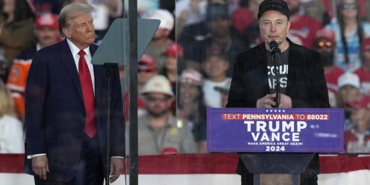 Elon Musk gives $75M to his own America PAC in push to elect Trump