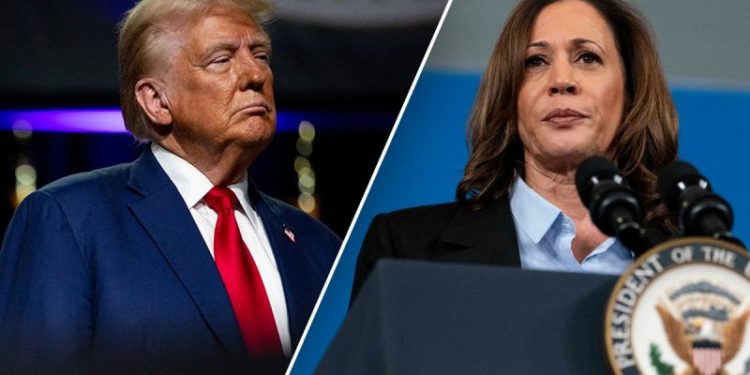 Trump, Harris dead even in battleground Michigan 6 days from Election Day, poll finds