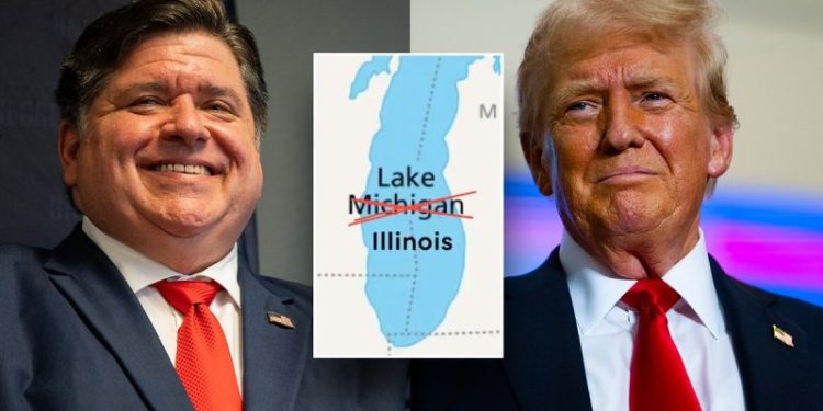 Pritzker trolls Trump by ‘renaming’ Lake Michigan as ‘Lake Illinois,’ joking he’d annex Green Bay