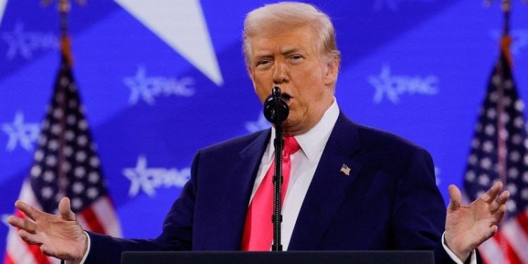 Trump rattles off ‘flagrant scams’ uncovered by DOGE, takes aim at Fort Knox in CPAC speech