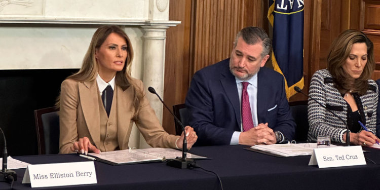Melania Trump speaks on Capitol Hill for first time in roundtable focused on punishing revenge porn