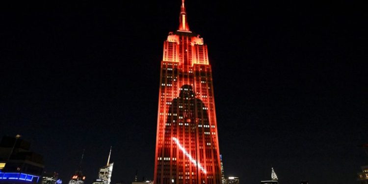 White House celebrates ‘Star Wars Day’ with AI image of muscular Trump wielding a lightsaber