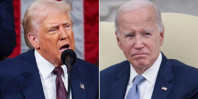 Trump shares post saying Biden was executed, replaced with clones