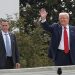 Trump appears on White House roof amid talks of historic renovations